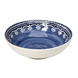 Πιάτο βαθύ στρογγυλό Mediterranean μπλε 19x6cm σετ 6 τμχ Espiel LIS115K6