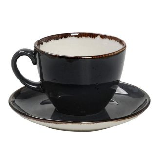 Φλυτζάνι με πιατάκι Jumbo Terra 350ml 16x8cm Espiel TLG110K6