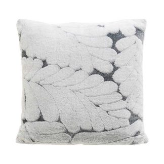 Μαξιλάρι συνθετική γούνα γκρι 60x60cm Inart 3-40-575-0443