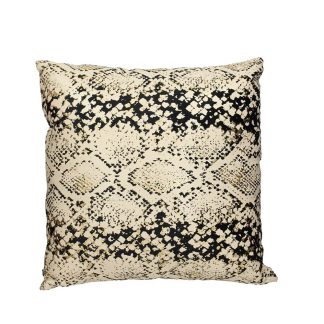 Μαξιλάρι 50x50cm σχέδιο φιδιού εκρού HomeGuru ΧΕΤ-6110