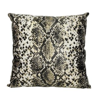 Μαξιλάρι 50x50cm σχέδιο φιδιού μαύρο HomeGuru ΧΕΤ-6109