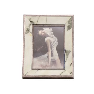 Κορνίζα Γυάλινη με όψη μαρμάρου 13x18cm Polyresin Espiel MAF132