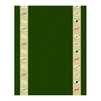 Τραπεζομάντηλο 140x140cm με μοτίβο από τραπουλόχαρτα Στόφα Vassiliadis Barajas