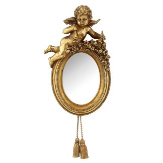 Καθρεπτάκι άγγελος εξ.διαστ. 10,2x22,5cm χρυσό Papshop KI78