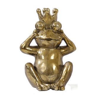 Βάτραχος βασιλιάς χρυσός 20x15,5x28cm Homeguru GA284 25196