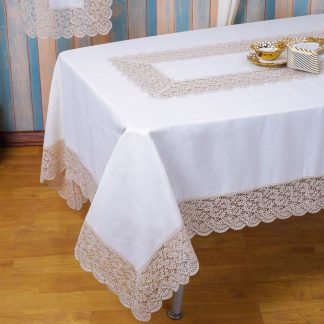 Τραπεζομάντηλο cappucino 160x260cm Liolios Home 1597 QZ1600053