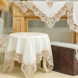 Τραπεζοκαρέ lt coffee 128x128cm Liolios Home 1846 PLS-TB1102