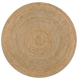 Χαλί 100% γιούτα στρογγυλό natural 100cm Otto Almas 017.008