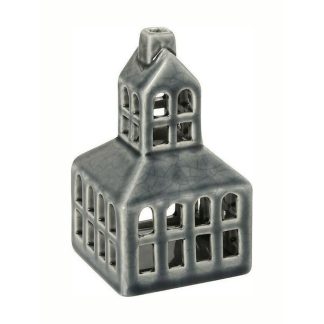 Βάση ρεσώ κεραμική "εκκλησία" γκρι 12cm Espiel HEG122K6