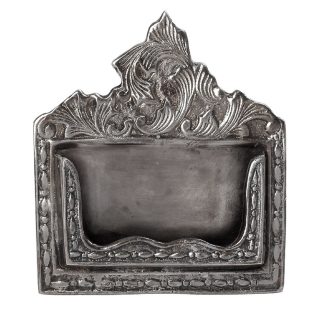 Θήκη για κάρτες αλουμινίου ασημί 13x2x14cm Espiel FLA324