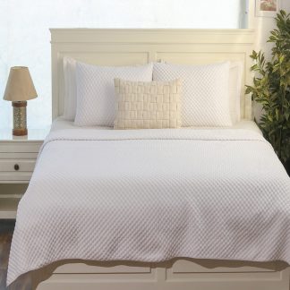 Κουβερλί υπέρδιπλο Popcorn white 240x250cm Liolios Home 002205