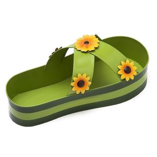 Παντόφλες διακοσμητικές πράσινες σετ 2 τμχ 21cm Espiel WAY119