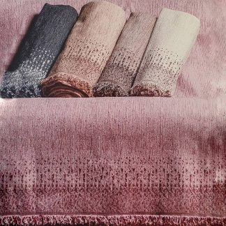 Ριχτάρι σετ 2 τμχ σενίλ ανθρακί Moda Sofa Ρενάτα-4