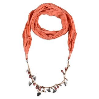 Φουλάρι πορτοκαλί με κόσμημα 200cm Ble Resort Collection 5-43-517-0003