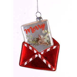 Κρεμαστός κόκκινος φάκελος xmas 13cm Vetur BV 13882