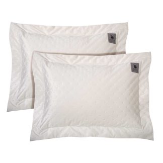 Ζεύγος μαξιλαροθήκες 50x70x7cm λευκό Greenwich Polo Club 3429