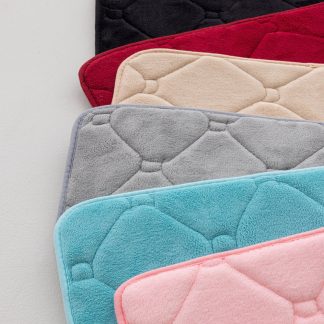 Ταπέτο memory silver 50x80 fleece με αφρό 50x80cm Palamaiki 9-560874-001