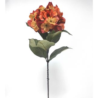 Ορτανσία χρώμα καμένο πορτοκάλι 83cm Zaros 25868 AX813