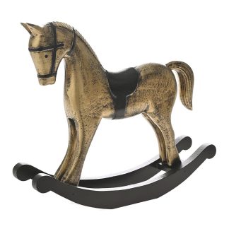 Αλογάκι αντικέ κουνιστό πολυρεζίνης 37x8x32cm Iliadis 83405