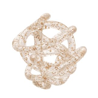 Μπάλα γυάλινη διάφανη διακοσμητική 10cm Iliadis 85034