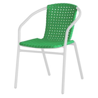 Πολυθρόνα αλουμινίου pvc πράσινη Keleman YQT002/GR