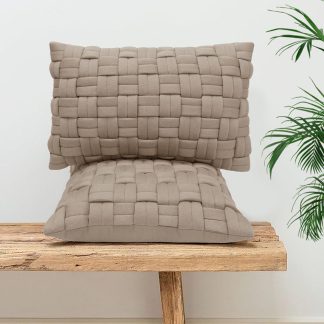 Μαξιλαράκι with polyfiller sandy brown 40x60cm Liolios Home 2297 CLUSP