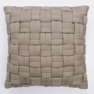 Μαξιλαράκι with polyfiller sandy brown 50x50cm Liolios Home 2298 CLUSP