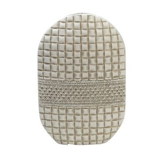 Βάζο ''πλεκτό'' λευκό πολυρεζίν 22,5x8,5x35,5cm Espiel FIK105