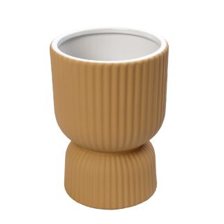 Βάζο κεραμικό ανοιχτό πορτοκάλι 11,5x16cm Espiel KLA314K1