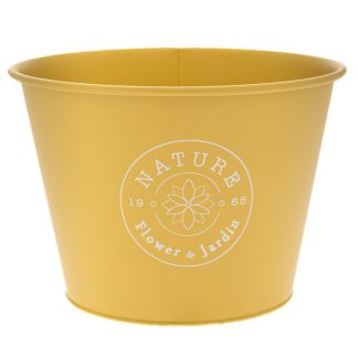 Κουβαδάκι κίτρινο μεταλλικό (nature) 24x17cm Iliadis 85645