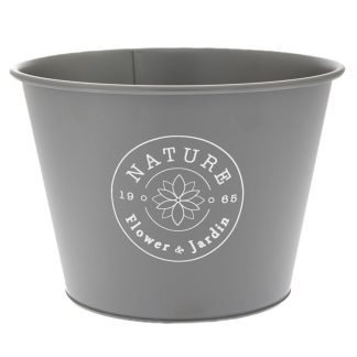 Κουβαδάκι γκρι μεταλλικό 24x17cm Iliadis 85646