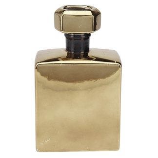 Βάζο "perfume" χρυσό 14,5x8x24cm Zaros 26590 HE606