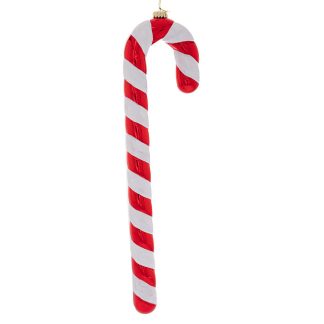 Στολίδι μπαστούνι κόκκινο πλαστικό κρεμαστό 40cm Iliadis 86512