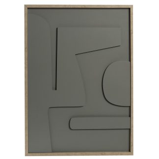 Πίνακας σε 3d καμβά γκρι pvc/mdf 70x50cm Espiel FAL109