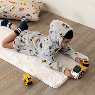 Κουβέρτα με κουκούλα lorry fleece boy 6-9 Palamaiki 9-104857-003