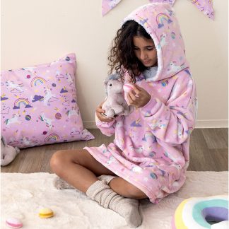 Κουβέρτα με κουκούλα cele fleece girl 3-6 Palamaiki 9-104857-004