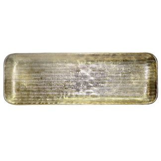 Δίσκος αλουμινίου παραλληλόγραμμος ψαροκόκκαλο 21x61cm Zaros 26695 IN276