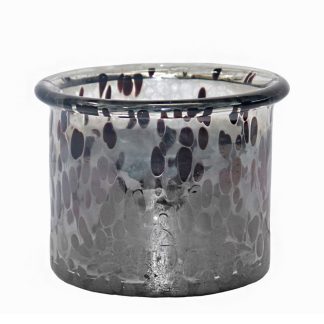 Βάζο "drops" φυσητό γυαλί διάφανο/μπλε 14x10cm Zaros 26674 IN254