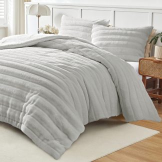 Κουβερτοπάπλωμα υπέρδιπλο lt grey 220x240cm Liolios Home 002561 VOLCANO