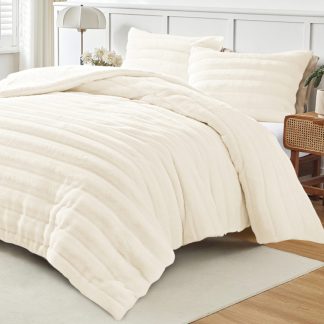 Κουβερτοπάπλωμα υπέρδιπλο cream 220x240cm Liolios Home 002567 VOLCANO