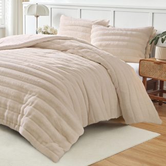 Κουβερτοπάπλωμα υπέρδιπλο taupe 220x240cm Liolios Home 002570 VOLCANO