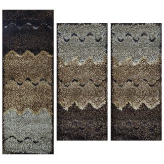 Χαλία σετ/3 brown 70x150cm 70x220cm Koulis Carpets QHT-168
