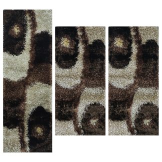 Χαλία σετ/3 brown 70x150cm 70x220cm Koulis Carpets RELAY