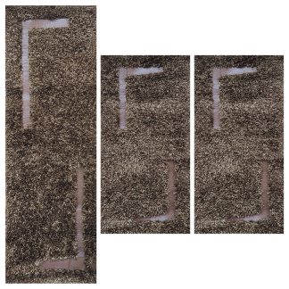 Χαλία σετ/3 leather brown 70x150cm 70x220cm Koulis Carpets SG-13