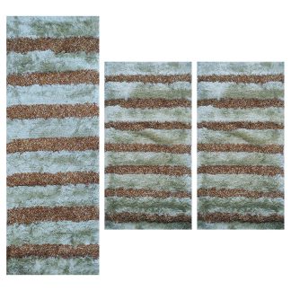 Χαλία σετ/3 polyester beige 70x150cm 70x220cm Koulis Carpets HUMMER