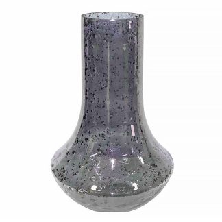 Βάζο γυάλινο μοντέρνο 'smoke' 24x24x40cm Zaros 25684 IN224