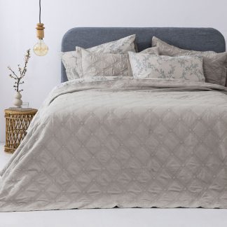 Κουβερλί με μαξιλαροθήκες σετ/3 Ifigeneia Beige 220x240cm Palamaiki 9-140895-003