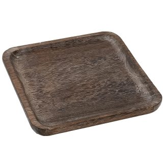 Πλατώ σερβιρίσματος ξύλινο τετράγωνο καφέ 30x2,5cm Espiel XYP316