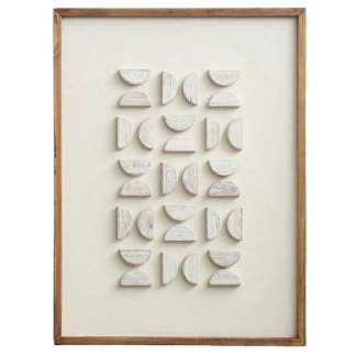 Διακοσμητικό τοίχου ανακυκλωμένη ξυλεία 82cm Zaros 26739 PI383