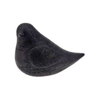 Διακοσμητικό πουλάκι από πολυρητίνη μαύρο 14,5cm Zaros 26241 HE508_a